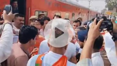 रायसिंहनगर: केंद्रीय कानून मंत्री अर्जुन राम मेघवाल रायसिंहनगर पहुंचे, उनका स्वागत किया गया