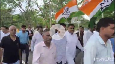 धार: धार में कांग्रेस का प्रदर्शन, जीतू पटवारी के खिलाफ FIR को लेकर SP कार्यालय तक निकाली रैली