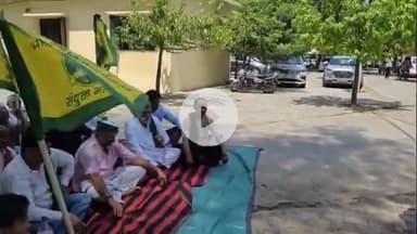 हसनपुर: भ्रष्टाचार के खिलाफ भारतीय किसान यूनियन संयुक्त मोर्चा ने हसनपुर तहसील पर निकाला धरना प्रदर्शन