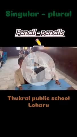 singular - plural || #thukralpublicschool #kidsvideo