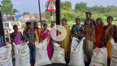 कुडू: कुडू एटीक सेंटर में कृषि विभाग द्वारा किसानों को अरहर, मक्का समेत कई बीजों का वितरण