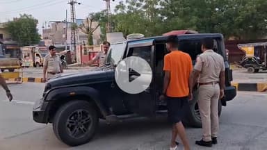 चूरू: सदर पुलिस ने पुलिस लाइन के पास की नाकाबंदी, वाहनों की ली सघन तलाशी, 10 वाहनों के काटे चालान