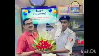 কালিয়াচক ৩: অবসর বৈষ্ণবনগর থানার অ্যাসিস্ট্যান্ট সাব-ইন্সপেক্টর নিমাই চন্দ্র মন্ডলের, শুভেচ্ছা আইসির