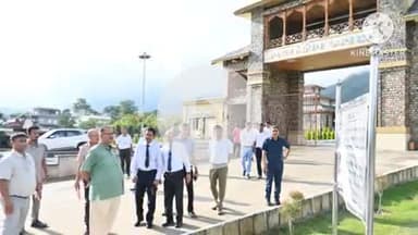 देहरादून: कैबिनेट मंत्री गणेश जोशी ने निर्माणाधीन सैन्य धाम का किया निरीक्षण