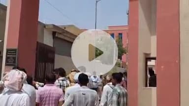 रायसिंहनगर: रायसिंहनगर के पुलिस थाना पर छात्र संगठन एसएफआई ने किया प्रदर्शन, जिला पुलिस अधीक्षक का पुतला जलाया