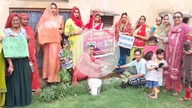 भिवानी: ज़िला भर की आंगनबाड़ियों में 'बेटी बचाओ, बेटी पढ़ाओ' के तहत पौधे रोपण: सीडीपीओ किरण देवी