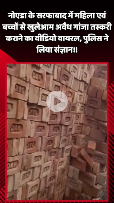 गौतम बुद्ध नगर: नोएडा के सरफाबाद में महिला और नाबालिग बच्चों से अवैध गांजा तस्करी कराने का वीडियो हुआ वायरल, पुलिस ने लिया संज्ञान