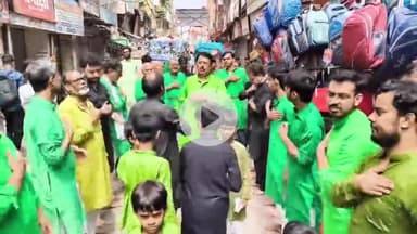 आरा: महादेवा से सिया समुदाय द्वारा शहीदों के नाम निकाला गया मातमी जुलूस