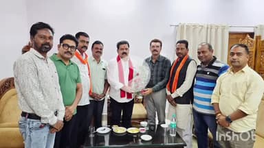 जगदलपुर: उपमुख्यमंत्री विजय शर्मा जगदलपुर पहुंचे, सर्किट हाउस में भाजपाइयों ने किया स्वागत