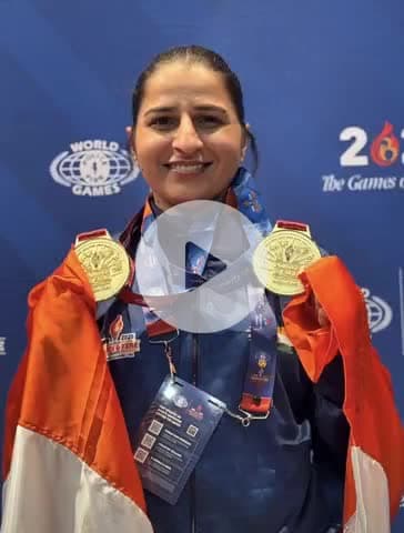 बहादुरगढ़: वर्ल्ड पुलिस व फायर गेम्स में सीमा ने जीते 2 स्वर्ण पदक, गांव परनाला में खुशी की लहर