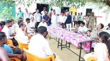 रामपुर: ग्राम पजाबा स्थित एक झील और कंपोजिट स्कूल का निरीक्षण डीएम-एसपी ने किया