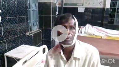 नगर नौसा: बिशुनपुर के पास अज्ञात वाहन की टक्कर से मूंगफली विक्रेता जख्मी