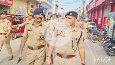 संभल: DIG मुरादाबाद मंडल मुनिराज ने SP के साथ कावड़ यात्रा, श्रावण मास व मोहर्रम को लेकर अधिकतर क्षेत्रों में किया फ्लैग मार्च