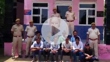 श्रीमहावीरजी पुलिस ने सिद्धार्थ रिसोर्ट के पीछे हेलीपैड पर जुआ खेलते 10 जुआरियों को किया गिरफ्तार, ₹21140 की राशि ज़ब्त