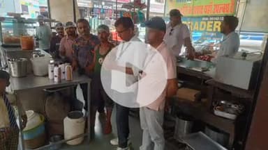 रायसिंहनगर: रायसिंह नगर में खाद्य सुरक्षा विभाग ने मुख्य बाजार में छह जगहों से भरे सैंपल