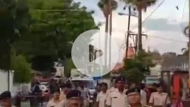 बेनीपुर: मुहर्रम पर्व के मद्देनज़र निकाला गया फ्लैग मार्च