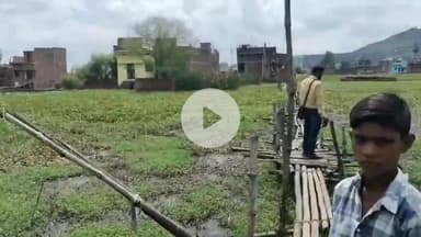 दुखद सौभागंज चलानिया प्रतापगंज बास के टूटे चचरी पुल पर,पार करते है लोग सासाराम शहर मे,आशुतोष सिंह पूर्व विधायक उम्मीदवार