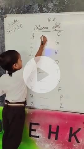 Between alphabet || #thukralpublicschool