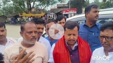 मुंगेर: बांक मोड़ के पास भाजपा कार्यकर्ताओं ने पथ निर्माण मंत्री नितिन नवीन का भव्य स्वागत किया