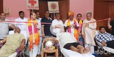 बागपत: अंतर्राष्ट्रीय वैश्य महासम्मेलन के स्थापना दिवस पर अग्रवाल धर्मशाला टटीरी में रक्तदान शिविर, 29 ने किया रक्तदान