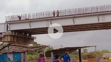 स्लीमनाबाद: रीठी: देवरी में निर्माणाधीन ओवर ब्रिज पर बिना सुरक्षा के मजदूरों से काम, हो सकती है दुर्घटना