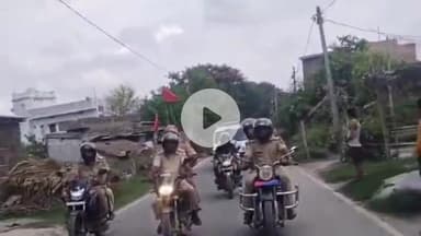 गढ़पुरा: गढ़पुरा थाना पुलिस ने मुहर्रम में शांति व्यवस्था बनाए रखने के लिए निकाला फ्लैग मार्च