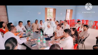 चंडी: थरथरी के पुराने अस्पताल में बीस सूत्री की बैठक हुई, कई पदाधिकारी रहे अनुपस्थित