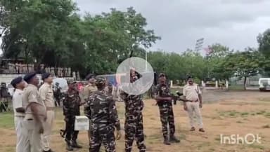 गुमला: मुहर्रम को लेकर पुलिस केंद्र चंदाली में किया गया मॉक ड्रिल