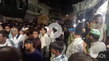 संभल: हयात नगर में हजरत कासिम की शहादत की याद में निकाला गया मेहंदी का जुलूस