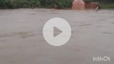 श्योपुर: शहर में मूसलाधार बारिश से उफान पर नदी-नाले; निचली बस्तियों में भरा पानी, ऐतिहासिक गुप्तेश्वर महादेव मंदिर पानी में डूबा