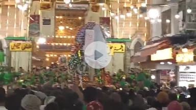 अजमेर: हजरत इमाम हुसैन की याद में बड़े ताजिए की सवारी पारंपरिक तरीके से निकाली गई, हजरत ख्वाजा गरीब नवाज की दरगाह और आसपास