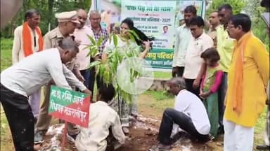 मऊरानीपुर: रोरा गांव में वन महोत्सव पर स्थानीय विधायक डॉक्टर रश्मि आर्य ने किया वृक्षारोपण