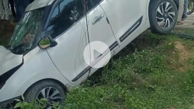 पूरनपुर: मोहद्दीपुर के पास पशु को बचाने के चक्कर में कार पेड़ से टकराई, मां की मौत और बेटा घायल