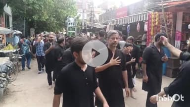 आरा: महादेव मोहल्ला से शिया समाज द्वारा निकाला गया ताजिया मातम जुलूस, पुलिस की रही चाक चौबंद व्यवस्था