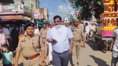 फरेंदा: फरेंदा में मोहर्रम पर 50 ताजिया जुलूस निकाले गए, पुलिस रही मुस्तैद