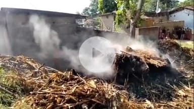 साहेबपुर कमाल: साहेबपुरकमाल वार्ड 3 में एक घर व ठठेरे में लगी भीषण आग