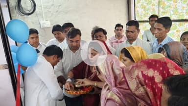 वैर: सांसद संजना जाटव वैर पहुंचीं, एक सामाजिक कार्यक्रम में लिया भाग