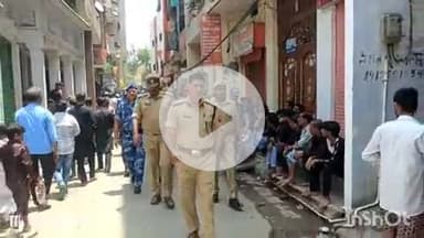 वाराणसी में मोहर्रम की तैयारी को लेकर ड्रोन से की गई निगरानी, पुलिस ने किया रूट मार्च