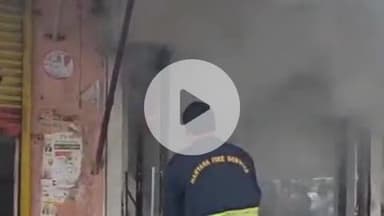 बहादुरगढ़: झज्जर रोड पर मोहन नगर स्थित एटीएम बूथ में लगी आग