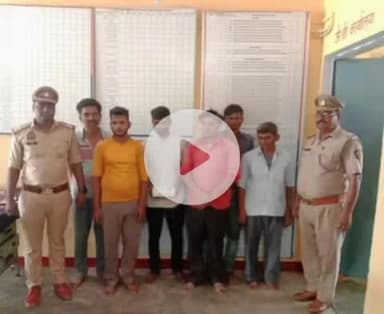 फिरोज़ाबाद: जुए की महफिल में थाना बसईमोहम्मदपुर पुलिस ने मारा छापा, 6 लोगों को दबोचा, ताश और नकदी बरामद