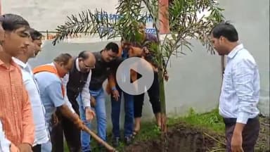 चांद: चौरई विधायक चौधरी सुजीत सिंह ने चांद के कन्या शाला परिसर में किया पौधरोपण