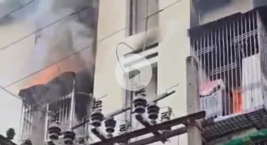 पटना ग्रामीण: सिद्धनाथ अपार्टमेंट के पांच फ्लैटों में लगी आग, फायर ब्रिगेड ने फंसे लोगों को किया रेस्क्यू
