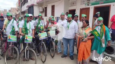 मुंगेर: मतदाता जागरूकता को लेकर जदयू ने जिला कार्यालय से निकाली साइकिल रैली