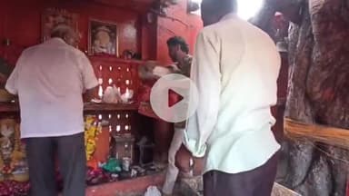 अजमेर: नगरा क्षेत्र में मंदिर की पट्टी टूटने पर श्रद्धालुओं ने रिपेयर करवाने की कोशिश की, पड़ोसी ने जताई आपत्ति