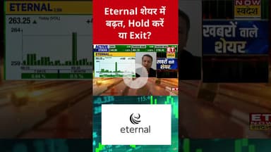 Eternal शेयर में तेजी खरीदें, बेचें या Hold करें? #horts #eternal #stockmarket #etnowswadesh