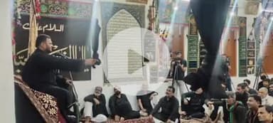 सुल्तानपुर: बारह मोहर्रम पर हुसैनिया बादलखॉ में मजलिस में मौलाना आबिद रिजवी ने दिया इंसानियत का संदेश