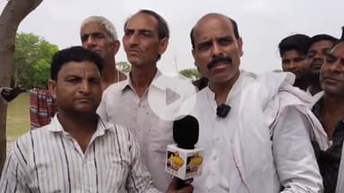 श्योपुर में चंबल नहर टूटने से प्रभावित गांव में पहुंचे इस दौरान मीडिया से बात की