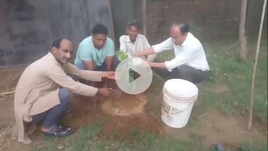 नौगावां सादात: गांव फरीदपुर इम्मा में भाजपा के पदाधिकारी पहुंचे, मां के नाम पर एक पौधा लगाया और लोगों को किया जागरूक