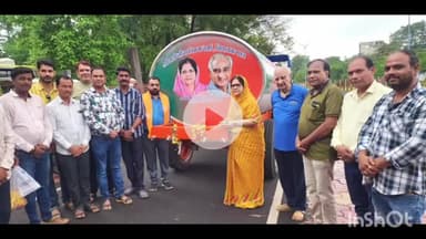 धार: धार विधायक नीना वर्मा ने ग्राम पंचायत देलमी और कलमखेड़ी को दिए पानी के टैंकर