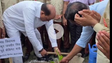 गभाना: अटल आवासीय विद्यालय टमकौली में विधायक बरौली ने वृक्षारोपण और निरीक्षण कार्यक्रम किया